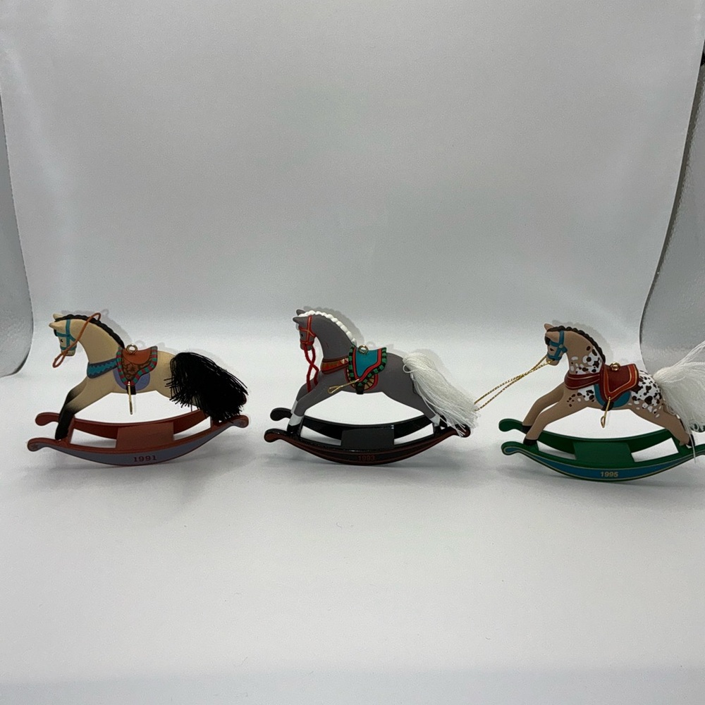 Hallmark Vintage Rocking Horse Trio Christmas Ornament - Picture 4 of 4